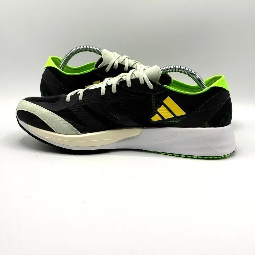 Adidas Adizzero Adios 7 Sneakers in Beam Yellow Solar Green - US Men’s 10 / FR 4